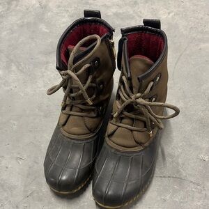 Tommy Hilfiger duck Lace-Up Boots Sz 8